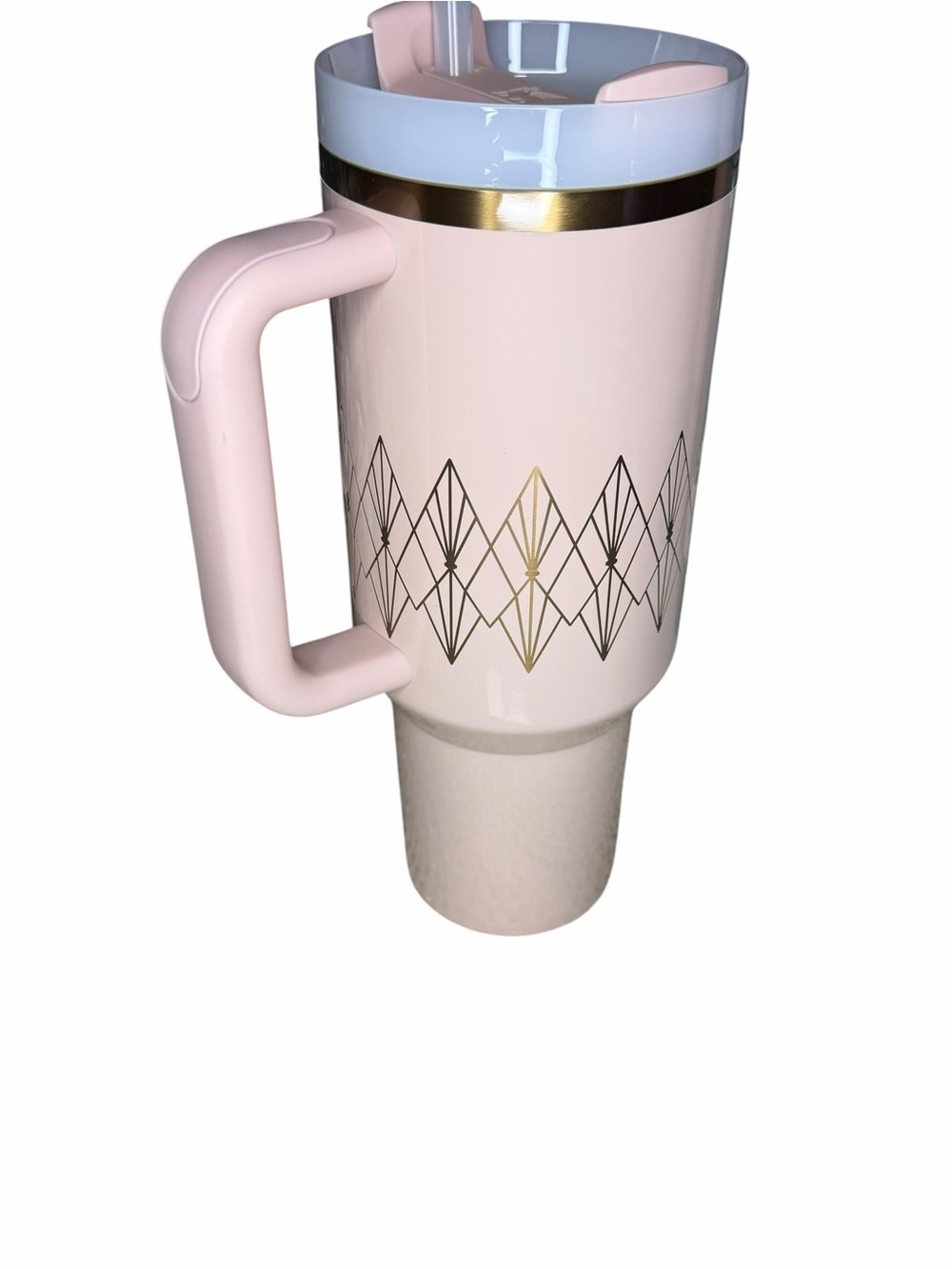 Stanley Pink and Gold Insulated Travel Mug with Handle. NWOT - Picture 5 of 7